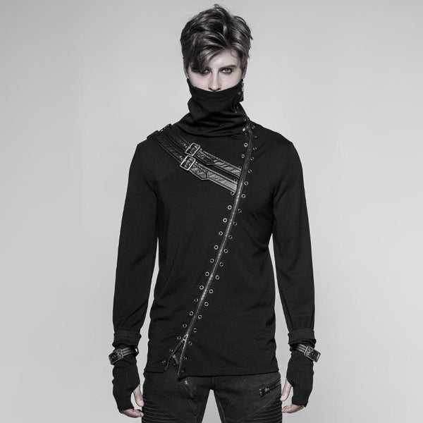 Punk Rave Men's Punk Grommet Sweatshirt WT-527TCM