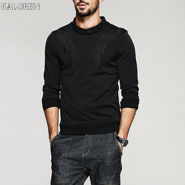 TOP Free shipping big plus size sweatshirt fat size men black Hoodies 2xl-8xl long-sleeve male turn-down collar 150kg hiphop