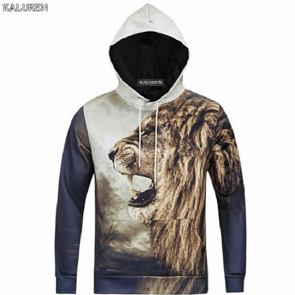 TOP Free shipping big plus size fat size men Hoodies 2xl-8xl  clothing long-sleeve male sweatshirt print tiger 150kg