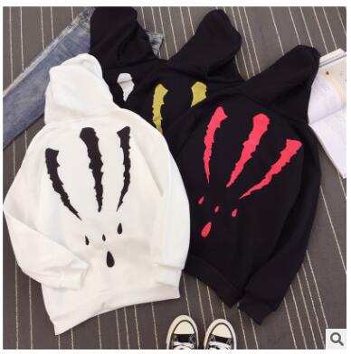 The menswear woman's hooded sweatshirt is loose and cool and looks cool with a long sleeve jacket for lovers under g027