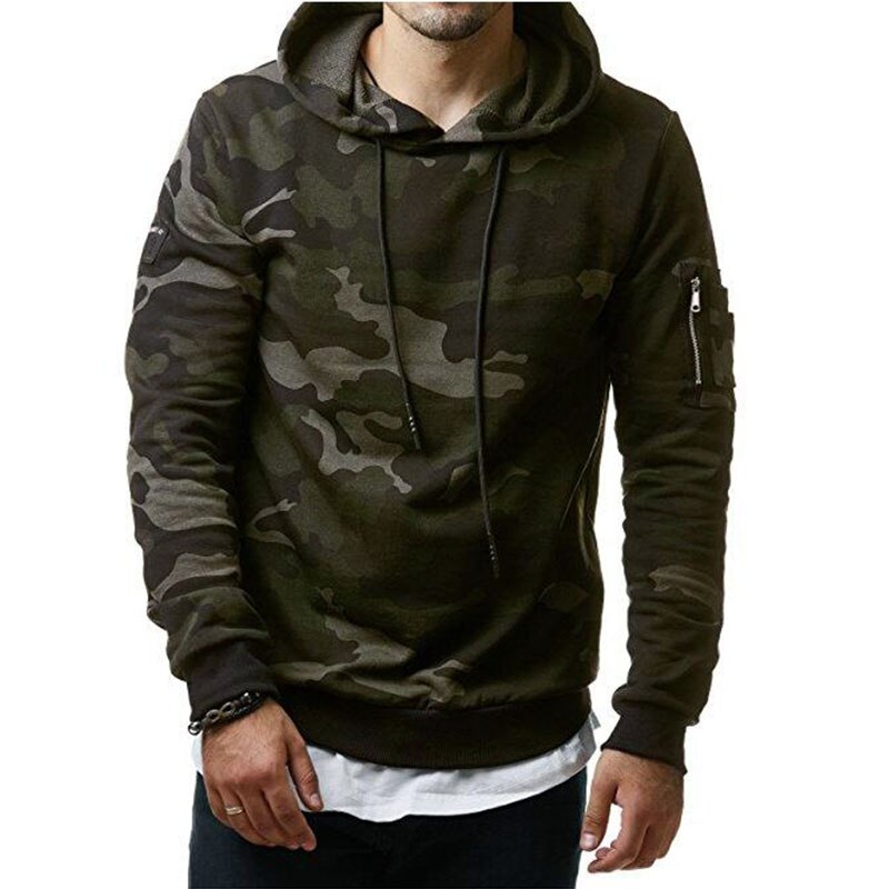 2017 New Hoodies and Sweatshirts Zipper Hooded Sweatshirts Male Clothing Fashion Military Hoody For Men Printed Hoodies M-3XL