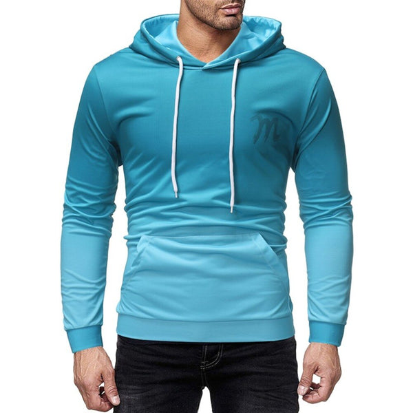 Casual slim mens hoodies Solid color long sleeves male jacket coat for men hooded sweatshirts winter autumn pullover sportswear