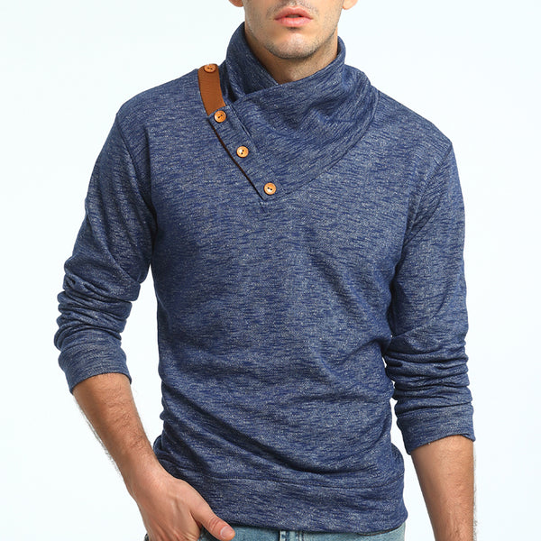 Brand 2018 Pullover Stand Collar Knitted Men Fashion Tracksuit Male Sweatshirt Hoody Mens Purpose Tour