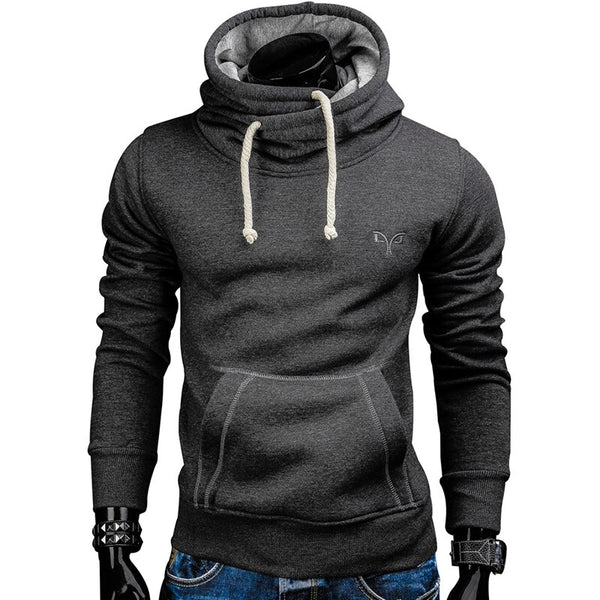 2017 New Spring Autumn Hoodies Men Fashion Brand Pullover Solid Color Turtleneck Sportswear Sweatshirt Men'S Tracksuits Moleton