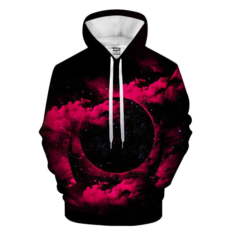 Space Galaxy Hoodies Hooded Unisex Hat 3D Sweatshirts Print Colorful