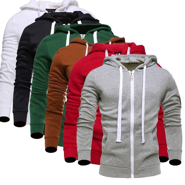 2019 autumn/winter new solid color hoodie big cotton thickened hoodie long sleeve coat casual men's and women's hoodies